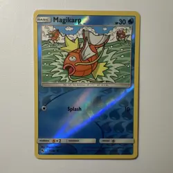 Pokemon TCG Magikarp 15/68 Hidden Fates Reverse Holo Common Basic 30 HP Splash - Image 1