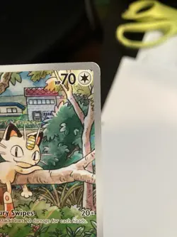 Meowth 106/094 Illustration Rare Pokemon TCG Phantasmal Flames - Image 3