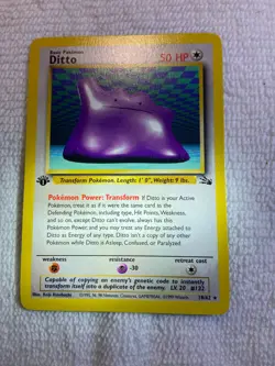 Pokemon TCG Ditto Fossil Set 18/62 1st Edition Non-Foil / Regular - Image 3