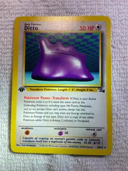 Pokemon TCG Ditto Fossil Set 18/62 1st Edition Non-Foil / Regular - Image 5