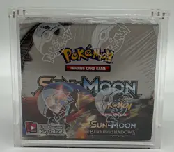 Pokemon TCG Sun & Moon Burning Shadows Booster Box SEALED w/Acrylic Case - Image 1