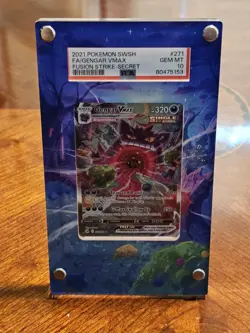 Pokemon Gengar VMAX Fusion Strike Secret Rare Full Alt Art #271 PSA 10 Gem Mint - Image 2
