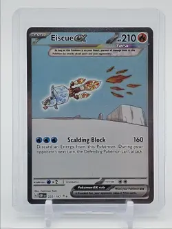 EISCHUE EX 2023 POKEMON OBSIDIAN FLAMES SPECIAL ILLUSTRATION RARE 222 Q5537 - Image 1