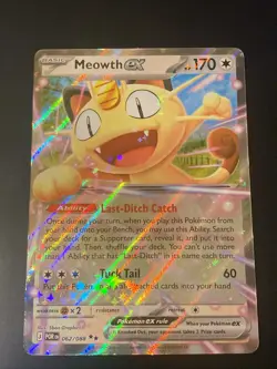 Pokemon Perfect Order Meowth EX 062/088 Double Rare Holo Pack Fresh Mint - Image 1