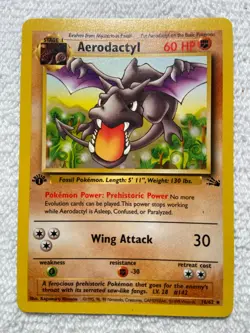 Pokemon TCG Aerodactyl Fossil Set 16/62 1st Edition Non-Foil / Regular - Image 1
