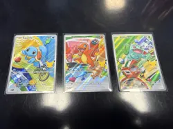 Kanto Starters First Partner Illustration Promos 30th Anniversary Pokemon NM TCG - Image 1