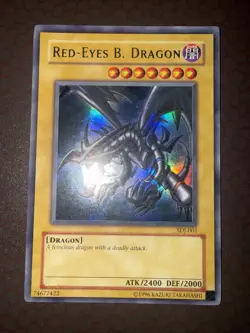 Yu-Gi-Oh! Red-Eyes B. Dragon- SDJ-001- Ultra Rare- Unlimited MP! - Image 2