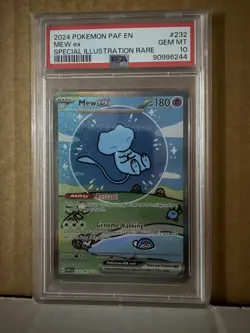 PSA 10 MEW EX 232/091 SIR PALDEAN FATES POKEMON ENGLISH (BUBBLE MEW) - Image 1