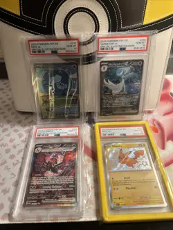 Pokemon Scarlet & Violet Paldean Fates Bubble Mew PSA 10 Mew EX Master Set - Image 1