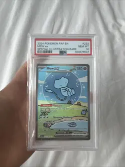 PSA 10 Pokemon Mew Paldean Fates #232 SIR Gem Mint Bubble Mew English - Image 1