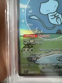 PSA 10 Pokemon Mew Paldean Fates #232 SIR Gem Mint Bubble Mew English - Image 3