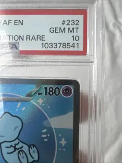 PSA 10 Pokemon Mew Paldean Fates #232 SIR Gem Mint Bubble Mew English - Image 4