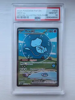 Mew Ex 232/091 - Paldean Fates - "Bubble Mew" PSA 10 GEM MT - Pokemon TCG - Image 1