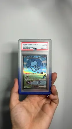 Pokemon Card Bubble Mew EX SAR 347/190 PSA 10 Shiny Treasure SV4A 2023 - Image 1