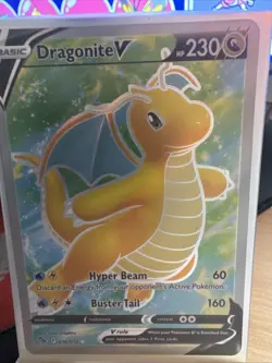 Pokemon TCG Dragonite v Full Art Card Pokemon Go 076/078 - Image 1