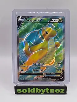 Dragonite V (Full Art) Pokemon GO 076/078 Ultra Rare Holo Near Mint - Image 1