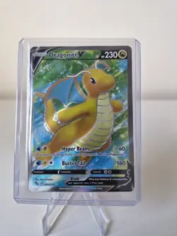 Dragonite V Pokemon TCG 076/078 Pokemon Go Full Art Card - Image 1