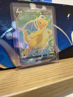 Pokemon TCG Dragonite v (Full Art) Pokemon Go 076/078 Holo Ultra Rare NM - Image 1