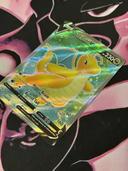 Dragonite V 076/078 Pokemon Go Full Art NM Pokemon Card Ultra Rare - Image 2