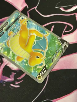 Dragonite V 076/078 Pokemon Go Full Art NM Pokemon Card Ultra Rare - Image 3