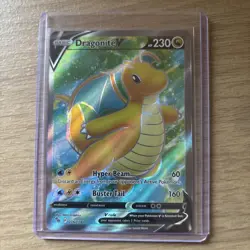 Pokemon TCG Dragonite v Full Art Card Pokemon Go 076/078 - Image 1