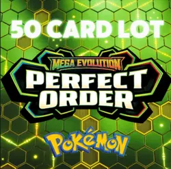 🔥 HUGE Pokemon 50 Card Perfect Order Bulk Lot! Holos | EX guarantee – No Energy - Image 1