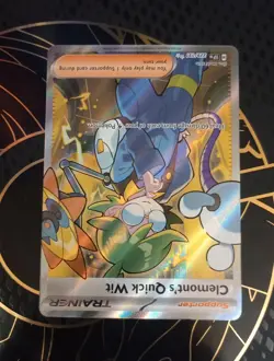 Pokemon TCG Trainer Card Clemont's Quick Wit Rare Holo, 243/191, Surging Sparks - Image 3