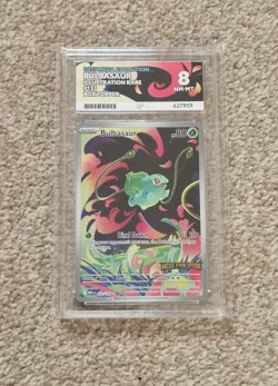 ACE NM-MT 8 - Bulbasaur 133/132 Stamped Pokemon Card - PSA BGS CGC - Image 1