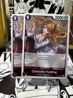 Charlotte Pudding OP12-071 Legacy of the Master Foil 2 Cards Bundle - Image 1