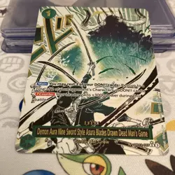 Bandai Demon Aura Nine Sword Style Asura Blades OP12-037 One Piece Card Game - Image 2
