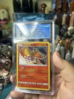 Pokemon Shining Ho-Oh Shining Legends Holo Promo Card SM70 CGC 8 - Image 2