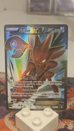 Scizor EX 119/122 Breakpoint Full Art Ultra Rare Pokemon Card NM - Image 1