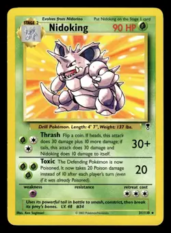 Nidoking 31/110 Rare Legendary Collection Pokemon Card - Image 1