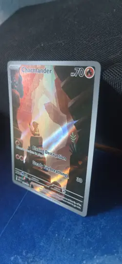 Pokemon Charmander 168/165 Art Rare Holo Card Sv: Scarlet & Violet 151 70 HP - Image 3