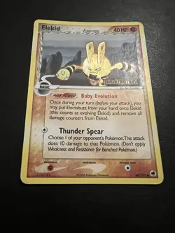 ELEKID Holo 48/101 COMMON EX Dragon Frontiers 2006 Stamped Pokemon Card LP+ - Image 3