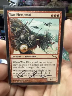 War Elemental Mirrodin Artist Proof Signed By Artist Mtg - Image 1