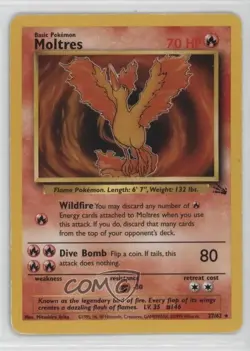 Moltres Pokemon Fossil #27 1999 - Image 1