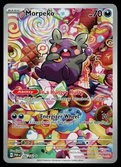 Pokemon Card - Morpeko Paradox Rift 206/182 Holo Illustration Rare - Image 1