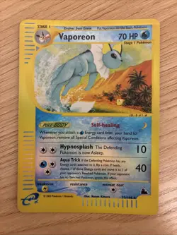 2003 Skyridge Vaporeon 33/144 Rare Pokemon Card Game TCG - Image 1