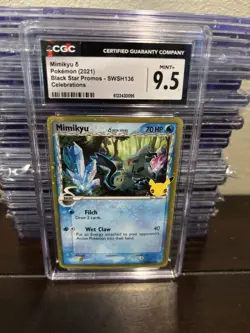 2021 Pokemon Mimikyu Black Star Promos #SWSH136 CGC 9.5 - Image 1
