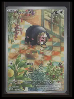 Lechonk 209/197 Illustration Rare Pokemon Scarlet &Violet Obsidian Flames - Image 1