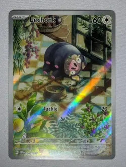 Lechonk 209/197 Illustration Rare Obsidian Flames Pokemon Near Mint - Image 1