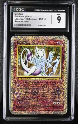 CGC 9 MINT Mewtwo 29/110 Legendary (collection) Reverse Holo Pokemon Card - Image 1
