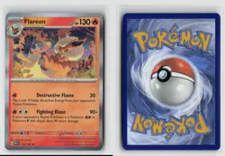 Flareon #136/165 Sv Scarlet & Violet 151 Holo Rare Pokemon TCG NM - Image 3