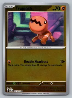 Pokemon TCG ME02: Phantasmal Flames Trapinch 051/094 Reverse Holo - Image 1