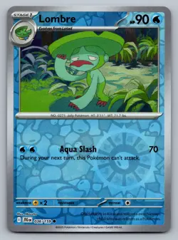 Pokemon TCG SV09: Journey Together Lombre 036/159 Reverse Holo - Image 1