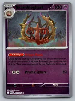 Pokemon TCG ME02: Phantasmal Flames Brambleghast 047/094 Reverse Holo - Image 1