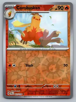 Pokemon TCG SV09: Journey Together Combusken 023/159 Reverse Holo - Image 1