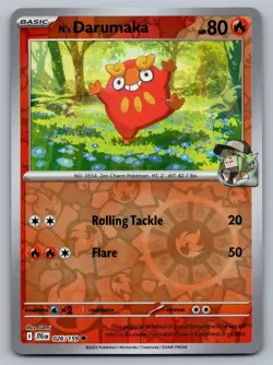 Pokemon TCG SV09: Journey Together N's Darumaka 026/159 Reverse Holo - Image 1