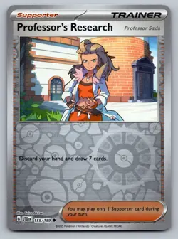 Pokemon TCG SV09: Journey Together Professor's Research 155/159 Reverse Holo - Image 1